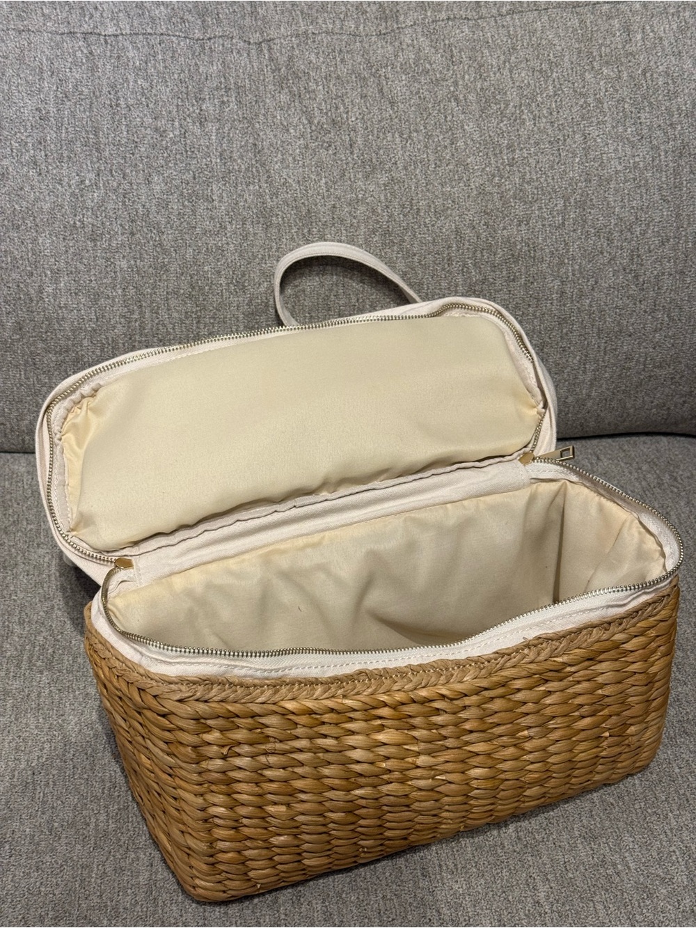 LSPACE x Lindsay Albanese Road Tripping Backpack / Beach Bag in Cream & Tan - Picture 8 of 8